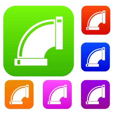 Bağlantı boruları renk koleksiyonu ayarla