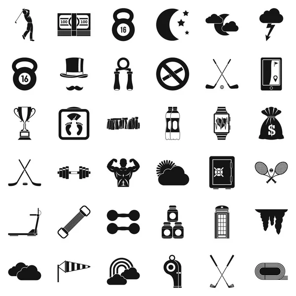 Ağırlık Icons set, basit tarzı