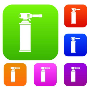 Gaz silindir renk koleksiyonu ayarla