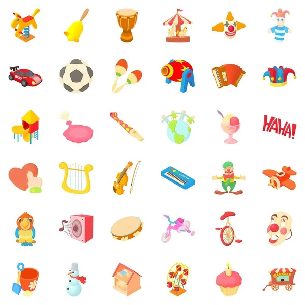 Bahçesi Icons set, karikatür tarzı