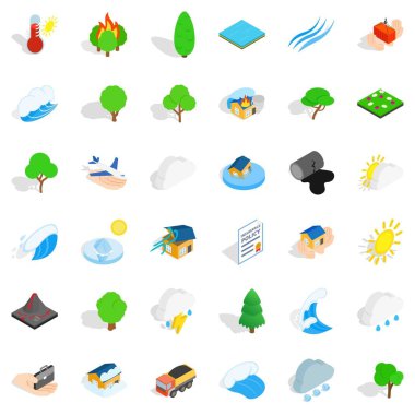 Yıldırım Icons set, izometrik stili