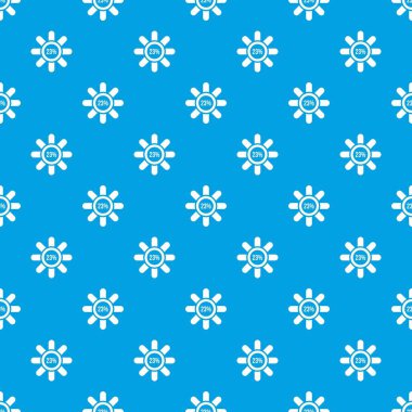 23 işareti yük desen kesintisiz mavi