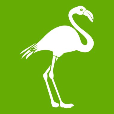 Flamingo simgesi yeşil