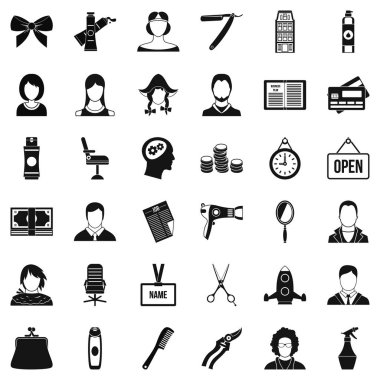 Makas Icons set, basit tarzı