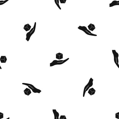 Küp 3d model model sorunsuz siyah