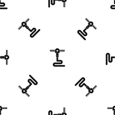 3D yazıcı baskı desen sorunsuz siyah