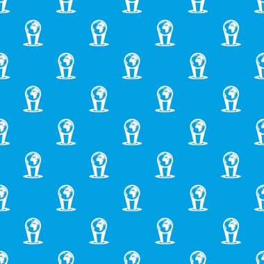 Hologram küre desen kesintisiz mavi