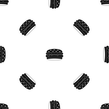 Burger desen sorunsuz siyah