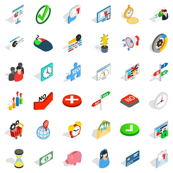 Para birimi cinsinden ülke Icons set, izometrik stili