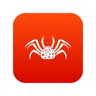 Canlı Yengeç simgesi dijital kırmızı