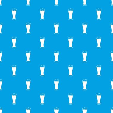Bardak bira desen kesintisiz mavi