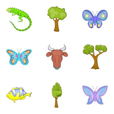 Güve Icons set, karikatür tarzı