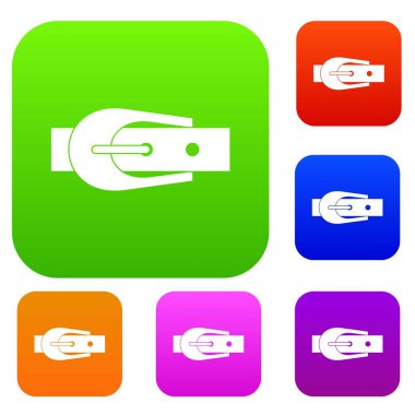 Zarif pantolon kemer renk koleksiyonu ayarla