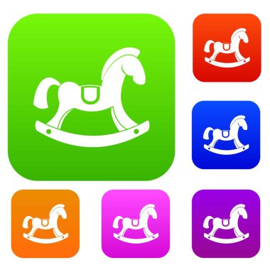 Oyuncak at renk koleksiyonu ayarla