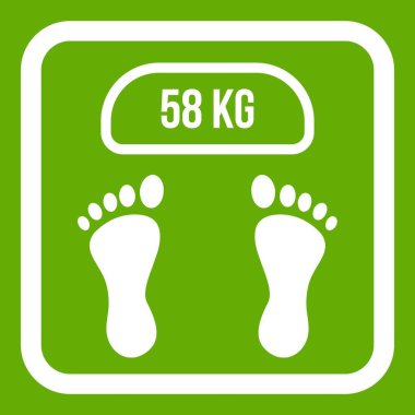 Ağırlık ölçek simgesi yeşil
