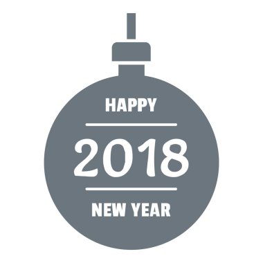 Noel top logo, basit gri tarzı