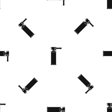 Gaz silindir desen sorunsuz siyah