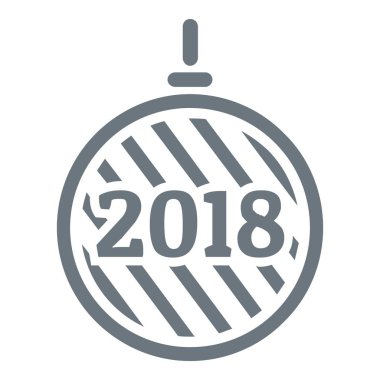 Modern Noel top logo, basit gri tarzı