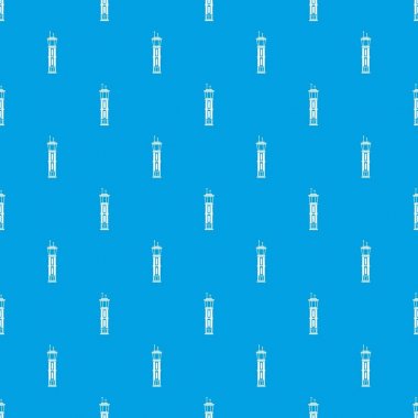 Havaalanı kontrol kulesi desen kesintisiz mavi