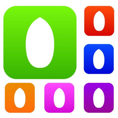 Pekan somun renk koleksiyonu ayarla