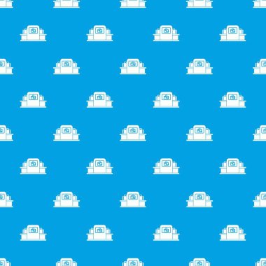 Havaalanı Bagaj tarayıcı desen kesintisiz mavi