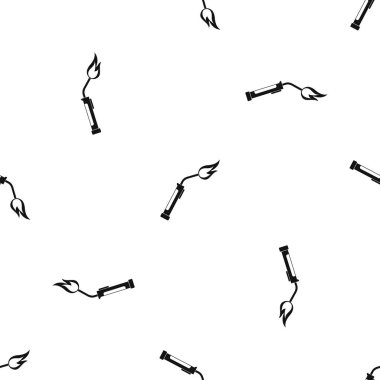 Kaynak meşale desen sorunsuz siyah