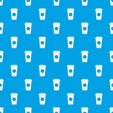Kahve almak uzakta Kupası desen kesintisiz mavi