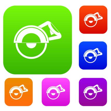 Makine küme renk koleksiyonu kesmek