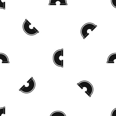 Boru bağlantı desen sorunsuz siyah