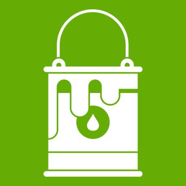 Boya simgesiyle yeşil kova