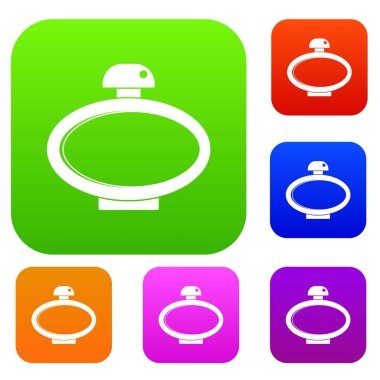 Parfüm şişesi renk koleksiyonu ayarla