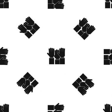 Farklı elleriyle desen sorunsuz siyah kaldırdı