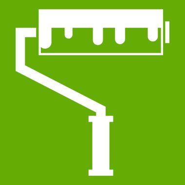 Rulo boya simgesi yeşil ile