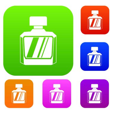 Kavanoz parfüm renk koleksiyonu ayarla