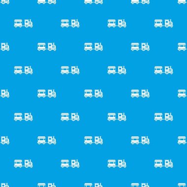 Oyuncak tren desen kesintisiz mavi