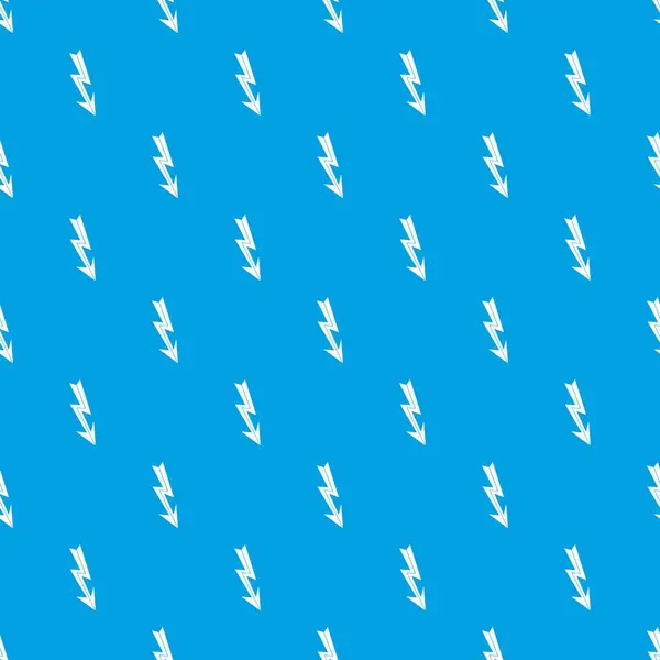 Flèche motif de foudre sans couture bleu — Image vectorielle