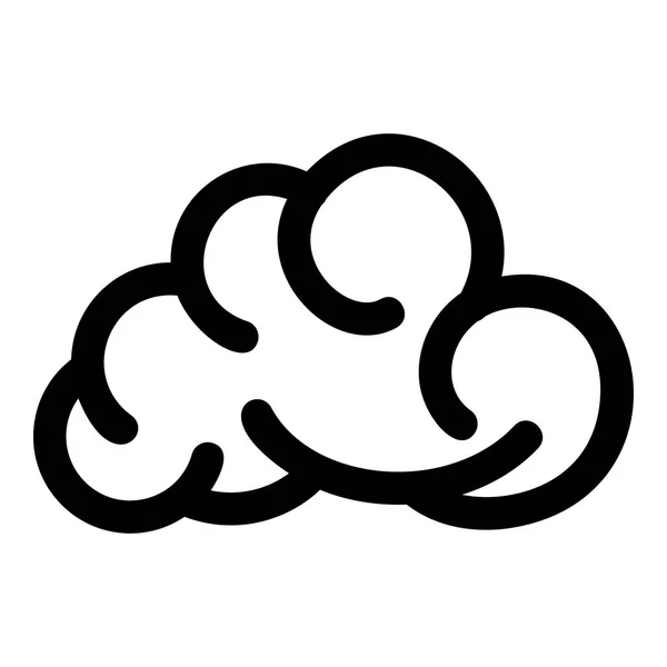 Mobil moln ikon, enkel svart stil — Stock vektor