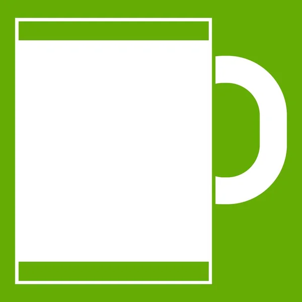 Čaj hrnek ikona zelená — Stockový vektor