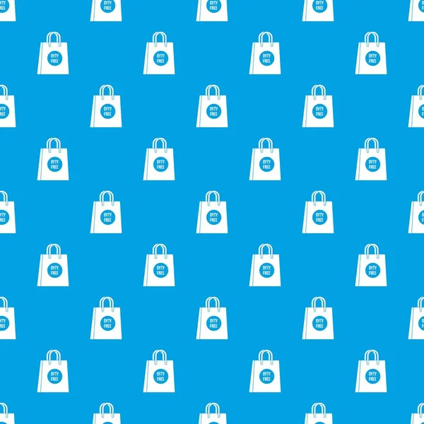 Duty free alışveriş çantası desen kesintisiz mavi