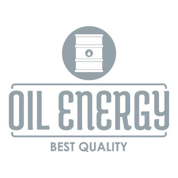 バレル石油ロゴ、シンプルなグレー スタイル — ストックベクタ