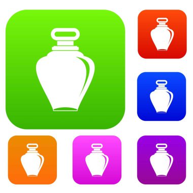 Parfüm şişesi renk koleksiyonu ayarla