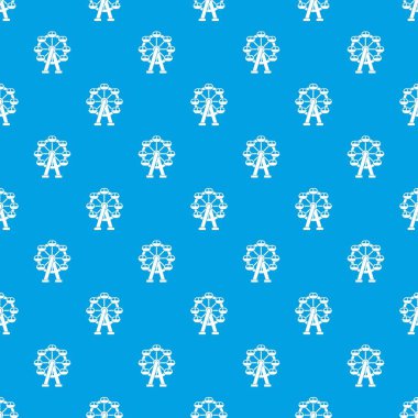 Dönme dolap desen kesintisiz mavi