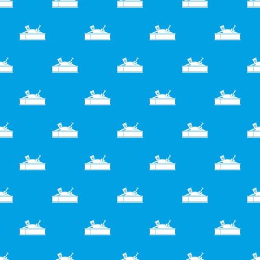 Kum kova ve kürek ile desen kesintisiz mavi