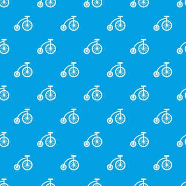 Çocuk Bisiklet desen kesintisiz mavi