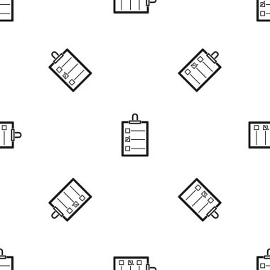 Yapılacaklar listesi desen sorunsuz siyah