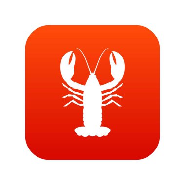 Kerevit simgesi dijital kırmızı