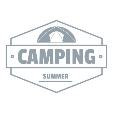 Yaz kamp logosu, vintage tarzı