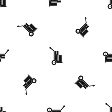 Kutuları desen sorunsuz siyah kamyon