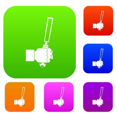 Adam hend set renk koleksiyonu aracında kalem ucu