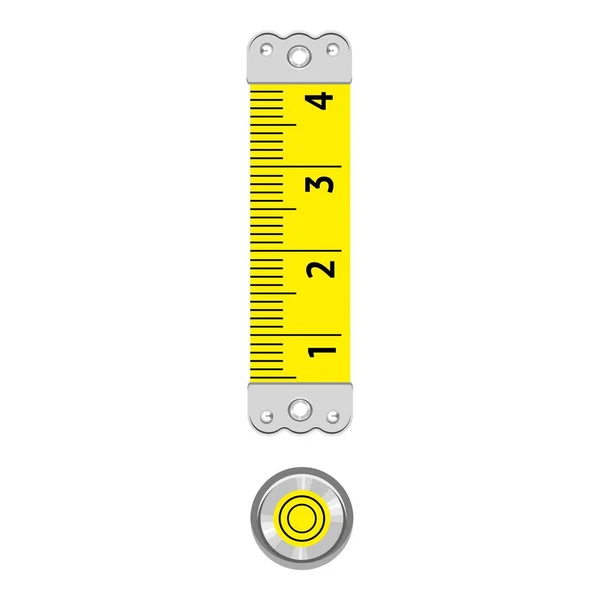 Signez l'icône de règle de point d'exclamation, style dessin animé — Image vectorielle